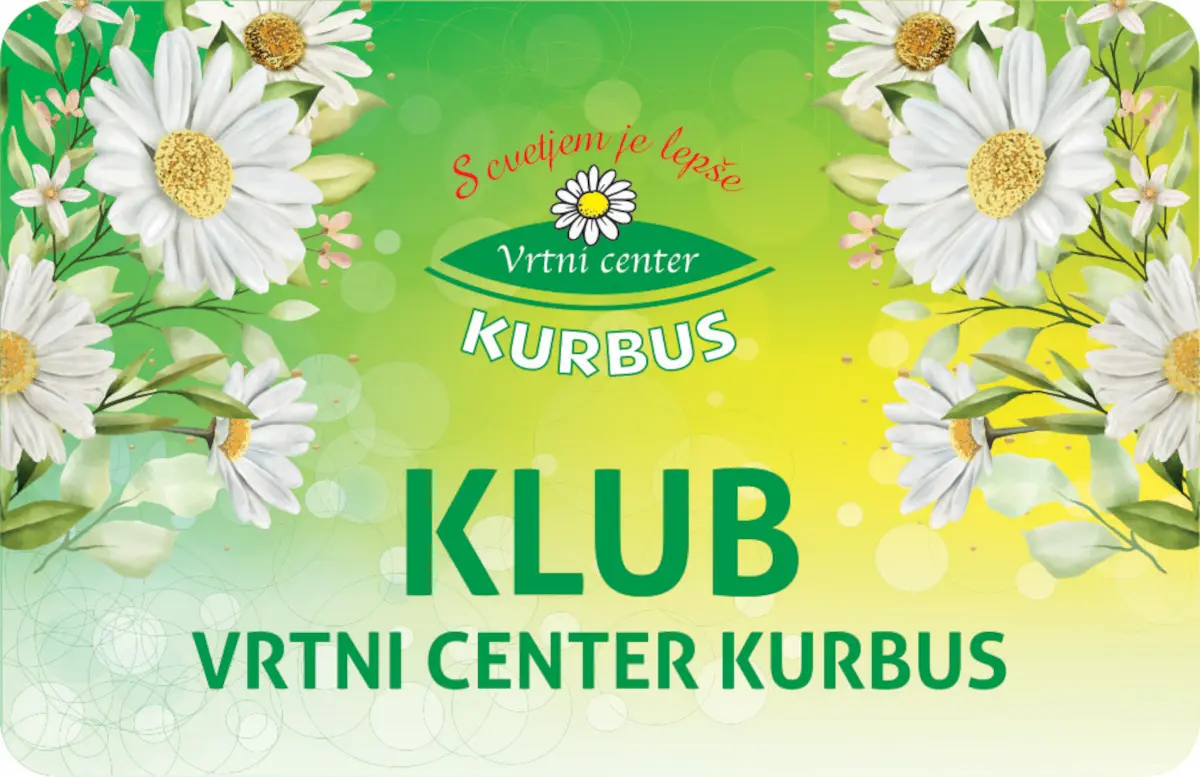 Klubska kartica Vrtnar.si - Vrtni center Kurbus